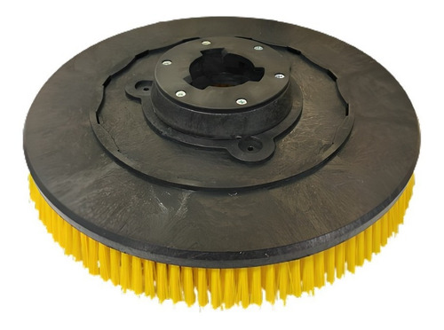Cepillo Amarillo 19 Pulgadas Con Alza Para Pulidora De Pisos