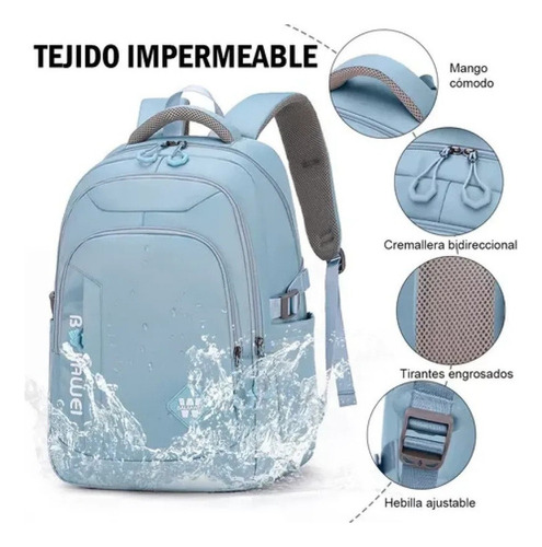 A Para J0yf Antirrobo Para Escolar Viaje Estilo Juvenil Casual Mochila
