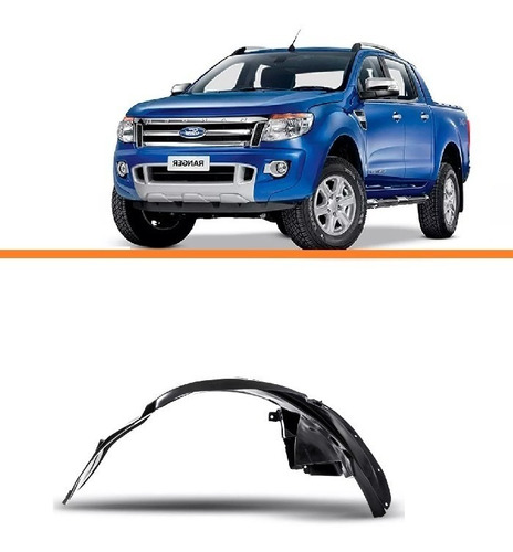 Parabarro Dianteiro Ford Ranger 2013 2014 2015 Esquerdo