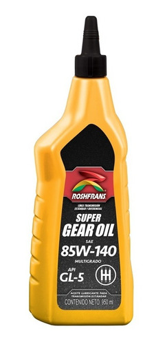 Aceite Lubricante Roshfrans Super Gear Oil Gl-5 85w140.