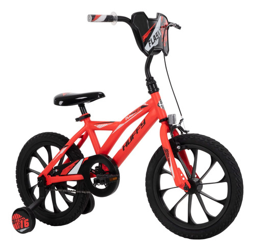 Bicicleta Huffy Rin 16 Para Niños Roja Con Negro