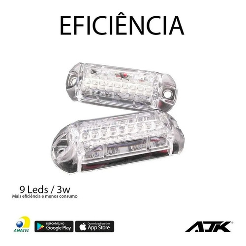Imagem 4 de 10 de Strobo Ajk Rítmico Rgb Controle Ir 3° Geração 4 Faróis Led