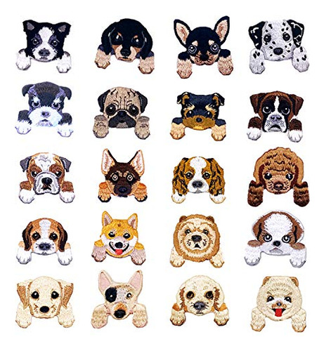 20 Pcs Dog Iron On Patches Sew On Patches Diy Decoratio...