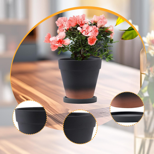 Planta De Maceta Decorativa, Con Orificio De Drenaje Y