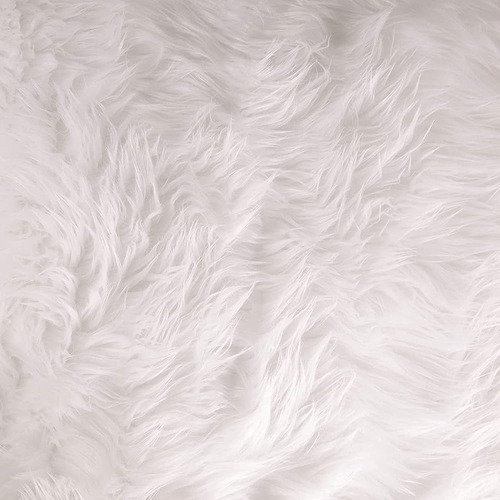 Fabricla Shaggy Faux Fur Fabric By The Yard - 36  X 60  PuLG