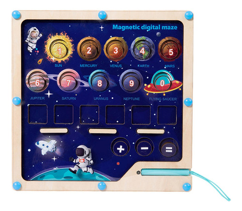 Juego De Laberinto De Números De Madera, Juguetes