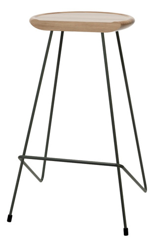 Butaco Silla Alta Barra Montessori Metal Madera Deco 65-73cm