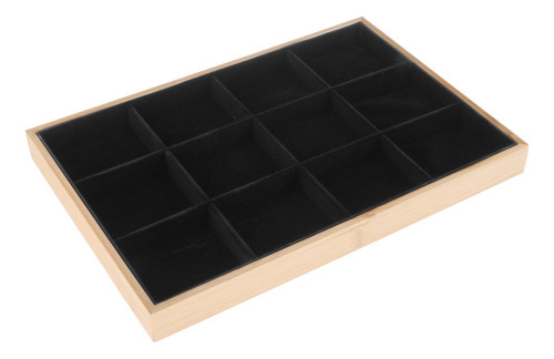 Caja De Joyería Con Pendiente De 12 Ranuras, Organizador De