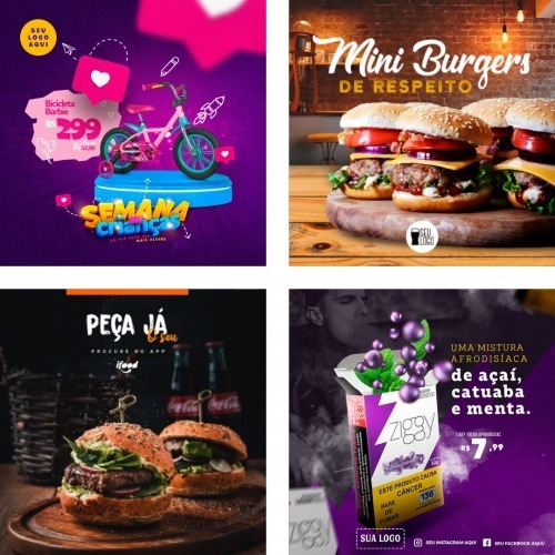 Super Mega Pack Social Mídia Photoshop Canva Coreldraw