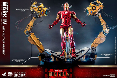 Hot Toys 1/4 De Escala Iron Man Mark Iv (deluxe Edition)