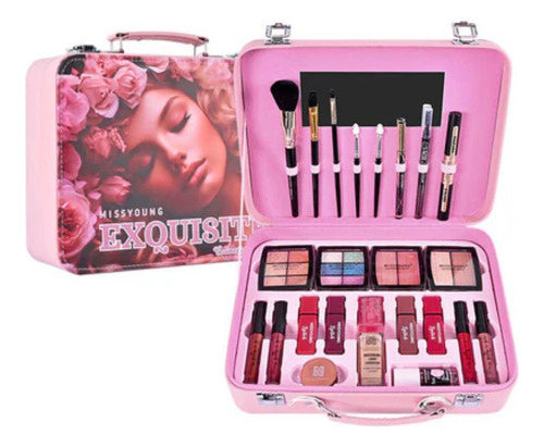 Set Maquillaje Profesional Maleta Completa 10 Compart.