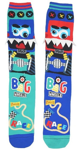 Calcetines De Camión Monster Para Niños