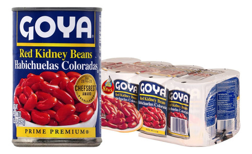 Goya Foods Frijoles Rojos Para Rinon, 15.5 Onzas (paquete De
