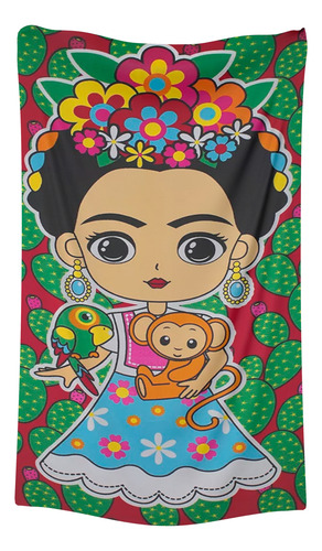 Toalla De Baño Completo Diseño Frida Kahlo Microfibra