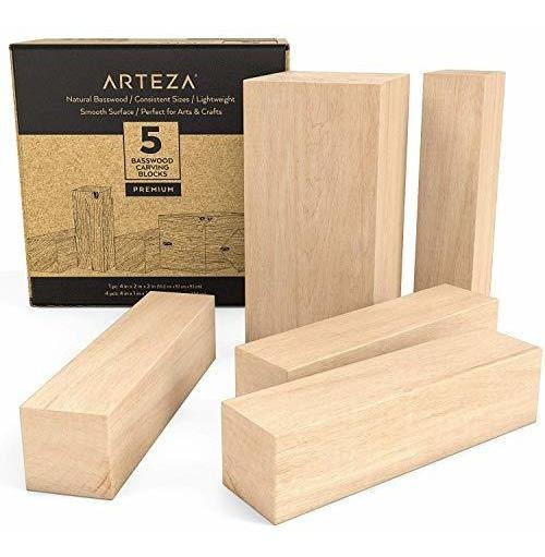 talla /única bloques de madera sin terminar 10 bloques de madera de tilo tallar madera y tallar madera para tallar hobby para principiantes y materiales profesionales de carpinter/ía