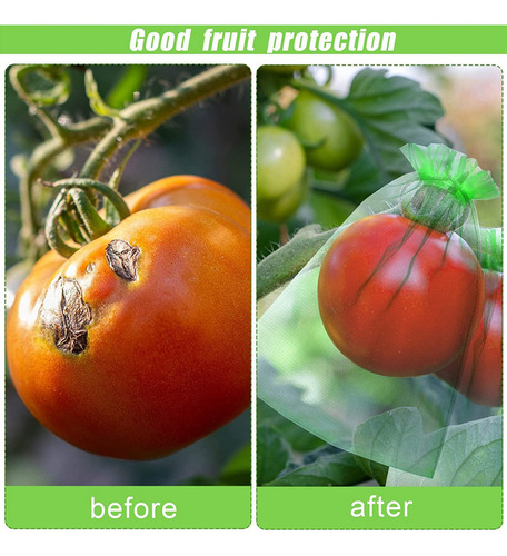 Bolsa De Protección De Frutas, Malla Reutilizable Para Jardí