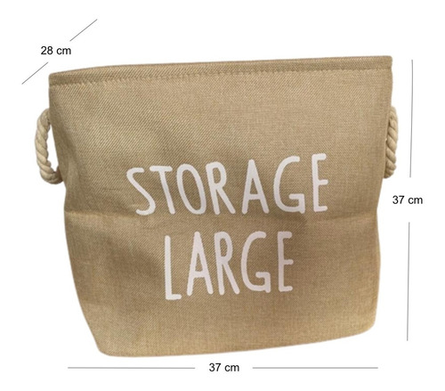 Imagen 2 de 3 de Cesto Organizador Para Ropa O Peluches