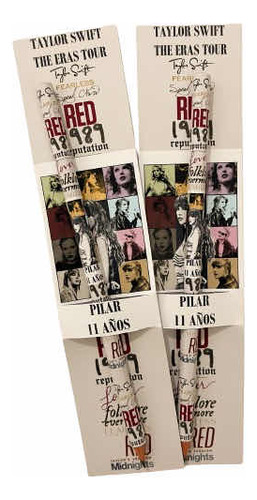 Lápices Personalizadas  The Eras Tour Taylor Souvenirs X15 U