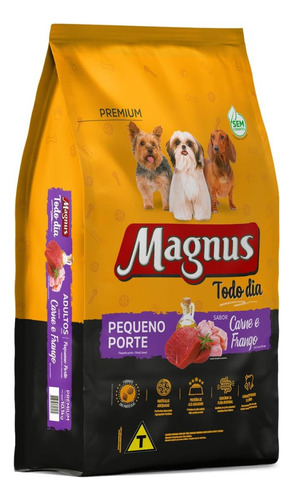 Ração Magnus Todo Dia Cães Adultos Pequeno Carne/frango 15kg
