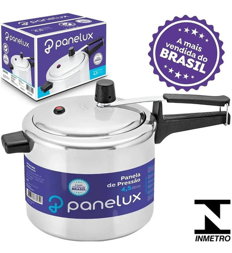 Panela De Pressão 4,5litros Panelux A Mais Vendida Do Brasil
