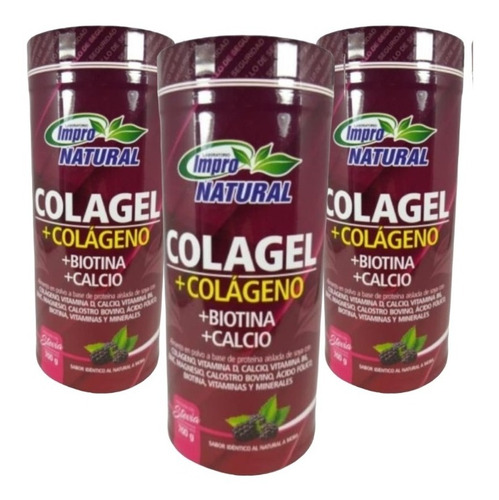 Colágeno - Biotina - Calcio -x3 - g a $52