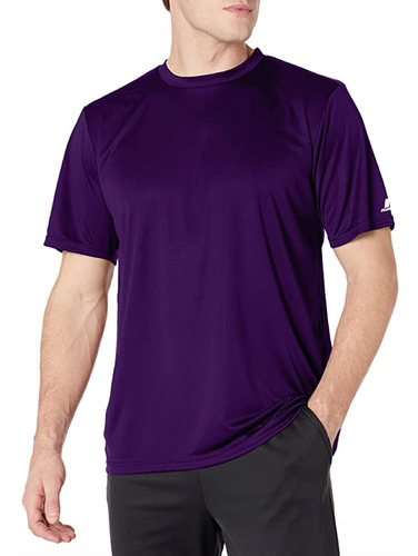 Russell Camiseta Atletica Para Entrenar Para Hombre, L, Purp