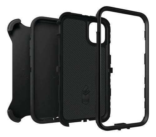 Protector Uso Rudo Para Iphone 14 Pro Otterbox Defender Negro