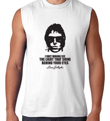 Remera Liam Gallagher Musculosa 100% Algodón B