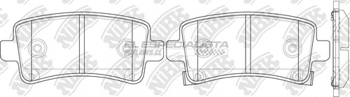 Pastillas De Freno Opel Insignia 2.8 2012 Nibk Trasera