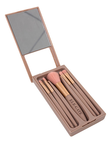 5 Piezas Set Brochas Maquillaje Suave Acabado Profesional