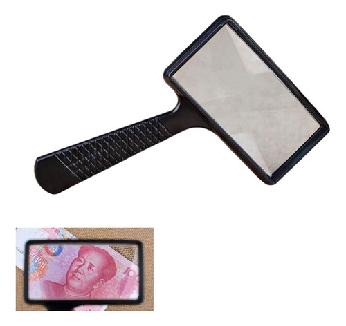 Lupa De Mano Rectangular Grande, Aumento De 5x, Gran Área