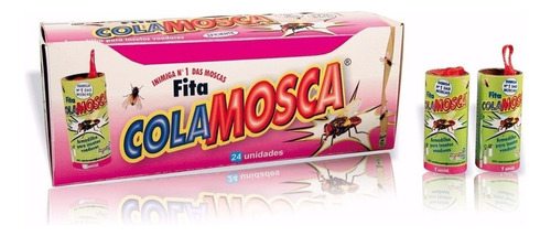 Adesivo Rolo Cola Mosca Mosquito Armadilha P/ Insetos 24und