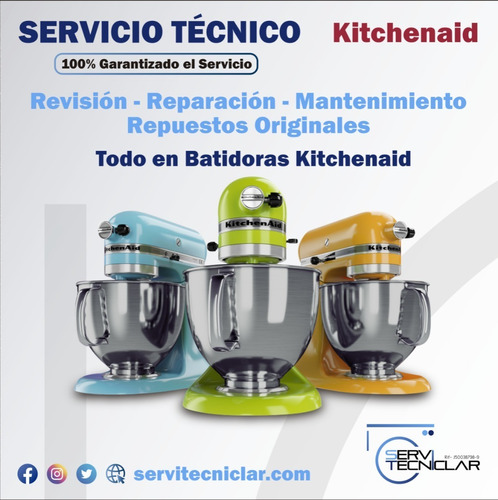 Servicio Técnico Kitchenaid Batidoras Neveras Freezer Cocina