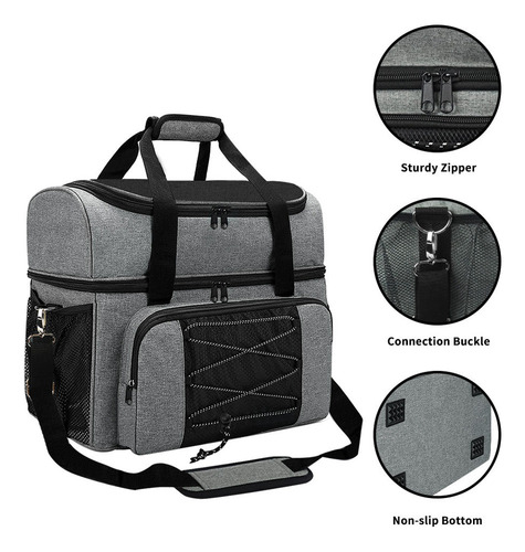 We Bolsa De Bolos Portátil Para 2 Bolas Con Almacenamiento