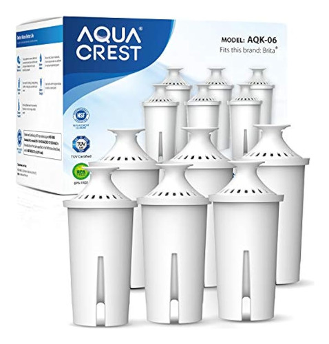 Aqua Crest Nsf, Tüv Süd - Filtro De Agua Para Jarra, Repuest