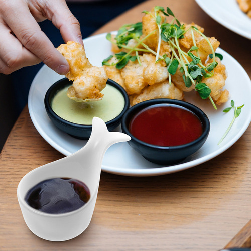 Mini Cuencos Para Mojar Sushi, Cuenco De Cerámica Con Forma