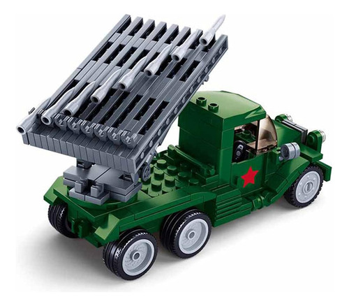 Juego De Juguetes De Construcción De Vehículos Militares De