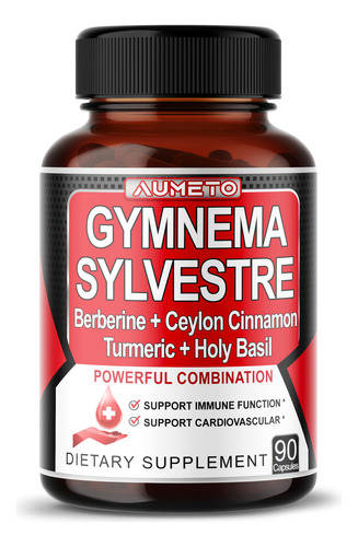 Aumeto Gymnema Sylvestre 90 Cápsulas Suplemento 6 En 1