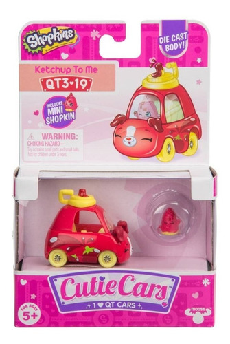 Imagem 1 de 5 de Mini Veículo Shopkins Cutie Cars Kartchup Qt3-19 Dtc 5100