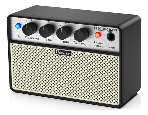 Mini Amplificador De Bajo 10 W Portátil Recargable Limpio