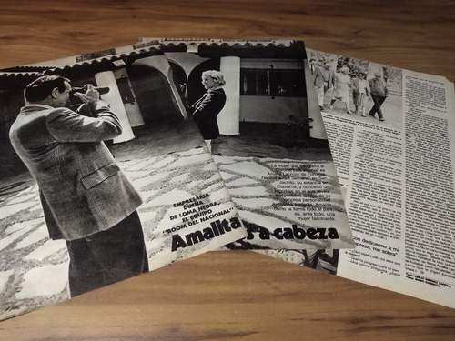 (v257) Amalia Lacroze * Recortes Revistas Clippings (1981)