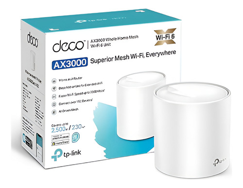 Sistema Wi-fi 6 Mesh Tp-link Deco X50 Ax3000 Mu-mimo Gigabit