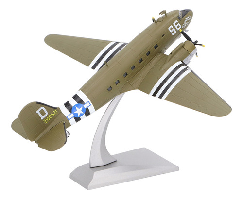 Modelo De Avión De Juguete 1:100 C47 Dc3 De Aleación Simulad