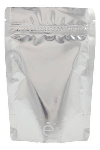 Bolsa Stand Up Pouch 125gr Metalizada Con Zipper Plata 500pz