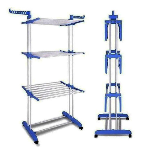 Tendedero Vertical De Ropa 170x126x64cm Colgador Perchero