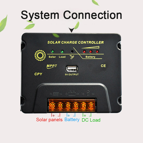 Controlador Solar 20a Regulador Batería Panel 12v/24v Automá