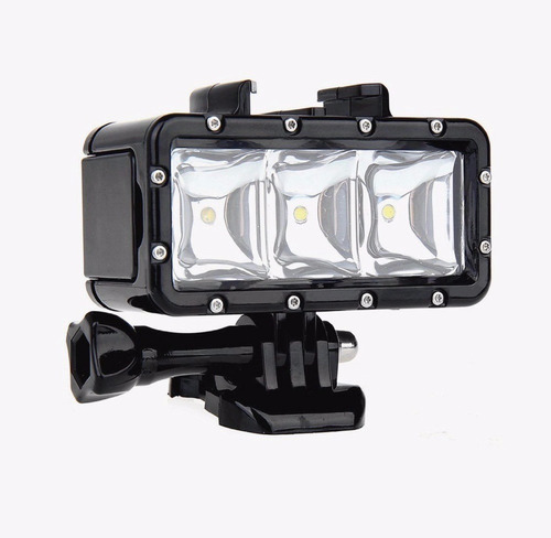 Gopro Luz Led Sumergible Buceo Camaras Acción 300 Lumens