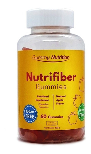 Nutrifiber Gummies 60 Gomitas Saciedad Fibra Tránsito