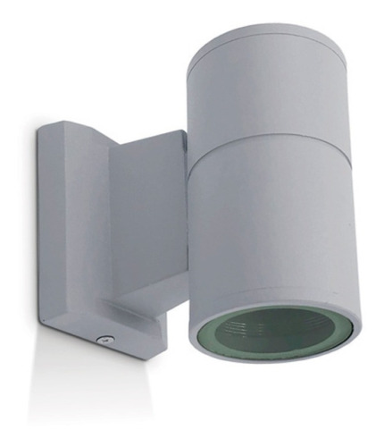 Reflector Cilindro Blanco 1 Luz Foco Exterior Jardin 84028