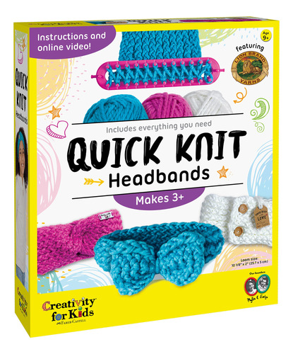 Creativity For Kids - Kit De Tejido Quick Knit Headband, Ci.